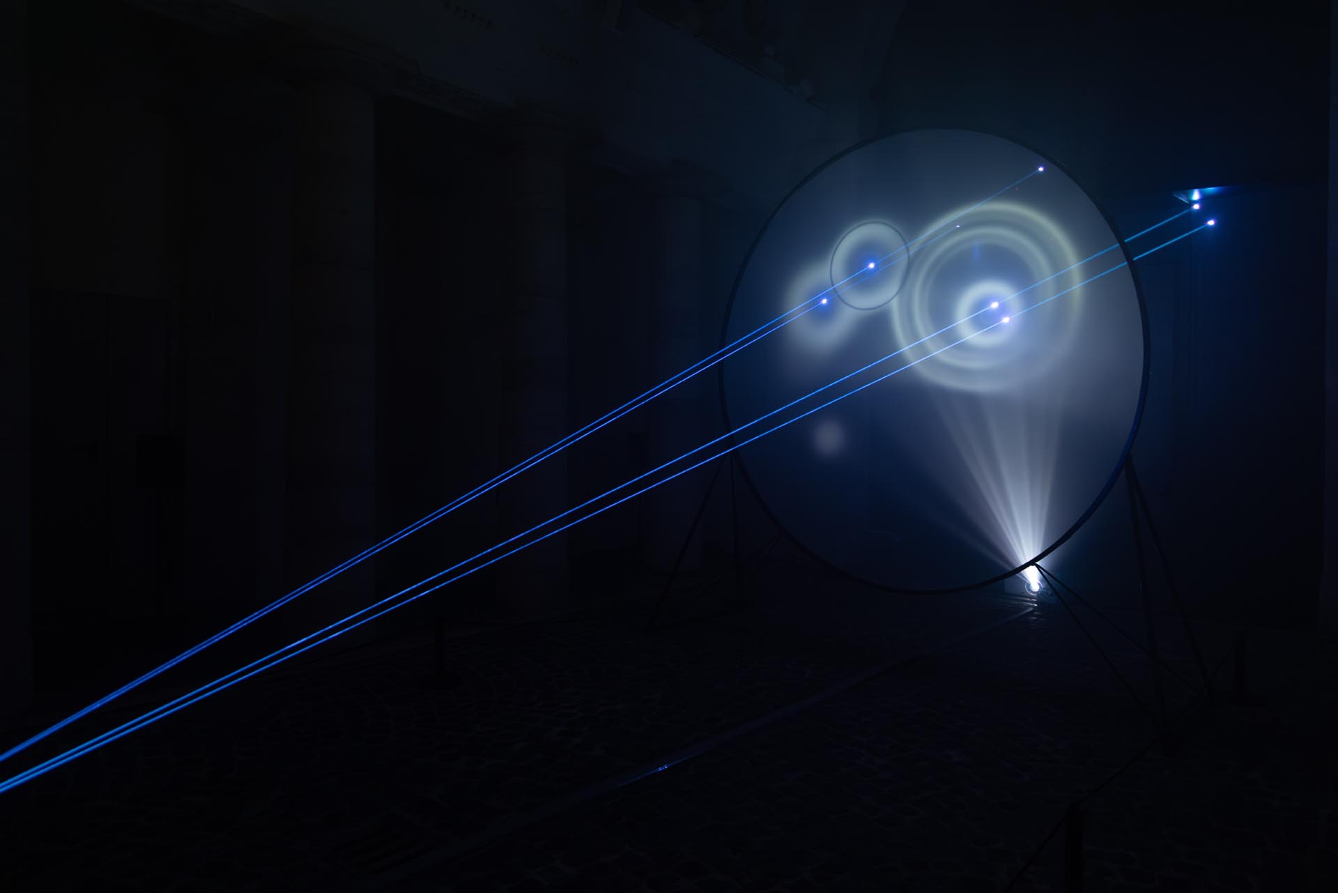 CLUSTER. Symphony of Data. Installation view, Galleria dell'Accademia di Belle Arti di Roma. ph Monkeys VIdeo Lab